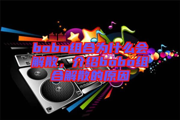bobo組合為什么會解散，介紹bobo組合解散的原因