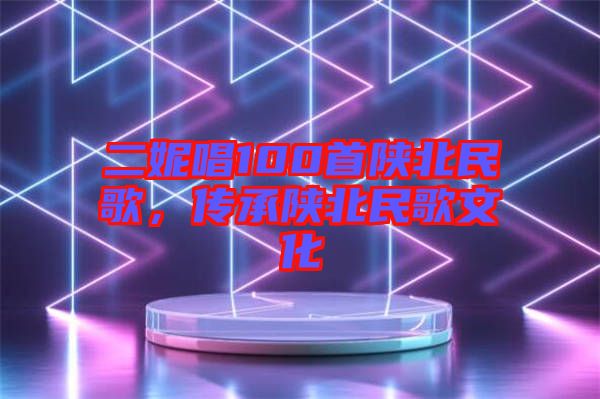 二妮唱100首陜北民歌，傳承陜北民歌文化