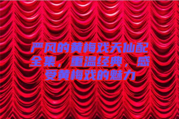 嚴(yán)風(fēng)的黃梅戲天仙配全集，重溫經(jīng)典，感受黃梅戲的魅力