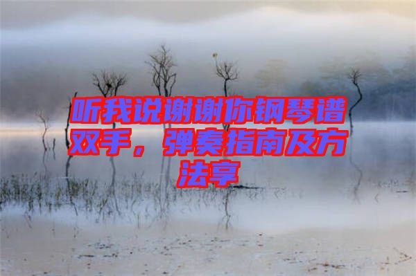 聽我說謝謝你鋼琴譜雙手，彈奏指南及方法享