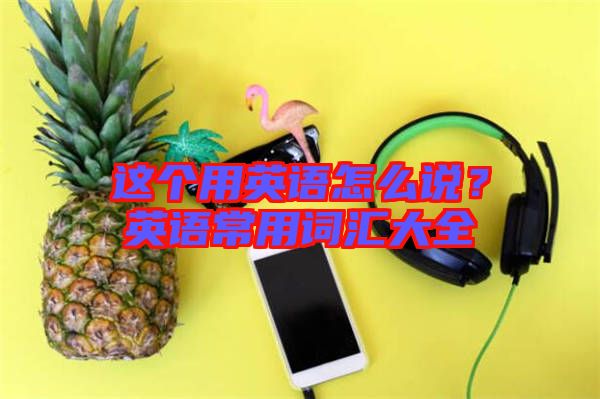 這個(gè)用英語怎么說？英語常用詞匯大全