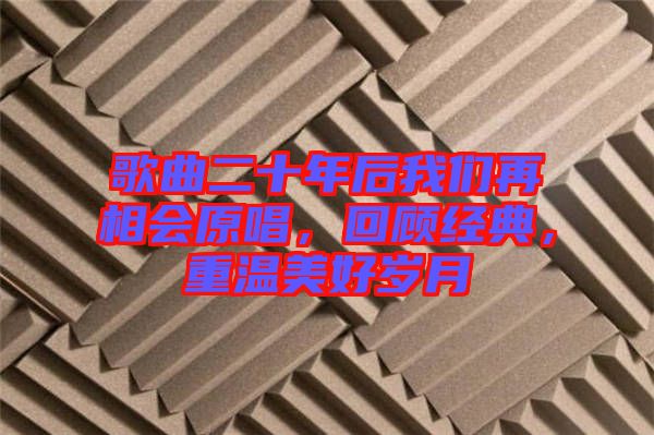 歌曲二十年后我們再相會原唱，回顧經(jīng)典，重溫美好歲月