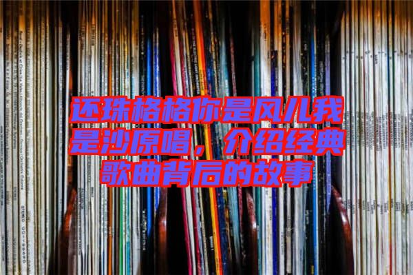 還珠格格你是風兒我是沙原唱，介紹經(jīng)典歌曲背后的故事