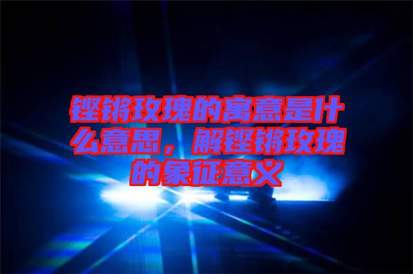 鏗鏘玫瑰的寓意是什么意思，解鏗鏘玫瑰的象征意義