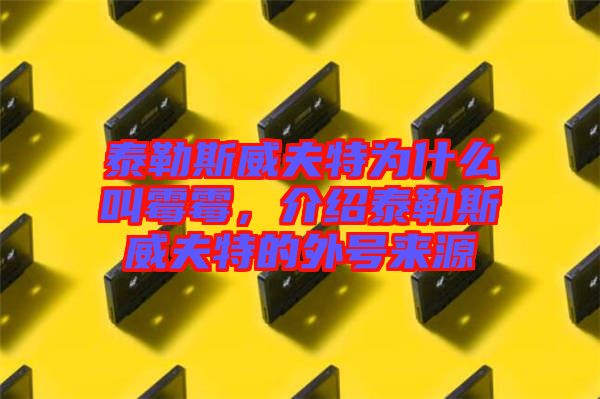 泰勒斯威夫特為什么叫霉霉，介紹泰勒斯威夫特的外號來源