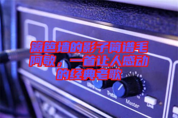 籬笆墻的影子簡(jiǎn)譜毛阿敏，一首讓人感動(dòng)的經(jīng)典老歌