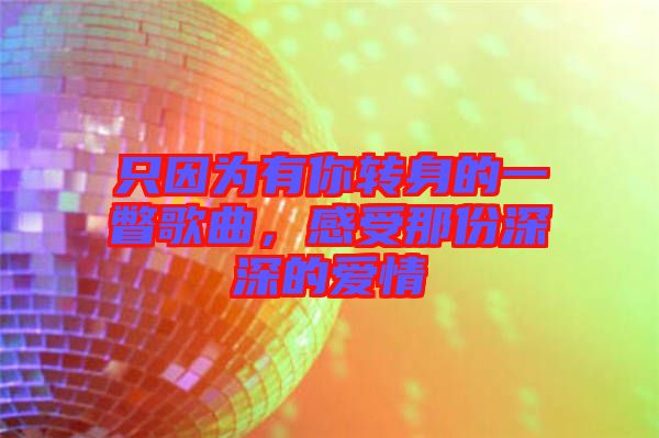 只因為有你轉(zhuǎn)身的一瞥歌曲，感受那份深深的愛情