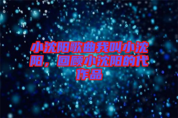 小沈陽歌曲我叫小沈陽，回顧小沈陽的代作品