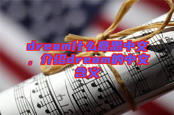 dream什么意思中文，介紹dream的中文含義