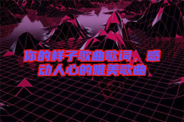 你的樣子歌曲歌詞，感動人心的唯美歌曲