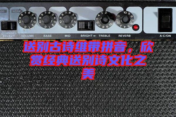 送別古詩維帶拼音，欣賞經(jīng)典送別詩文化之美
