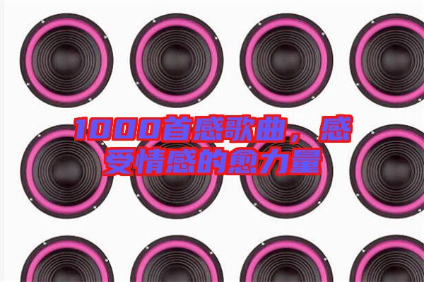 1000首感歌曲，感受情感的愈力量