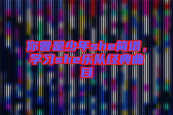 你曾是少年she簡譜，學習she樂隊經(jīng)典曲目