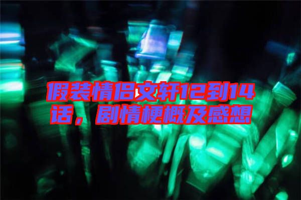 假裝情侶文軒12到14話(huà)，劇情梗概及感想