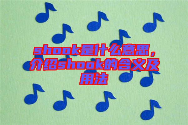 shook是什么意思，介紹shook的含義及用法