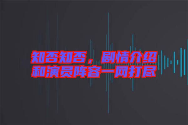 知否知否，劇情介紹和演員陣容一網(wǎng)打盡