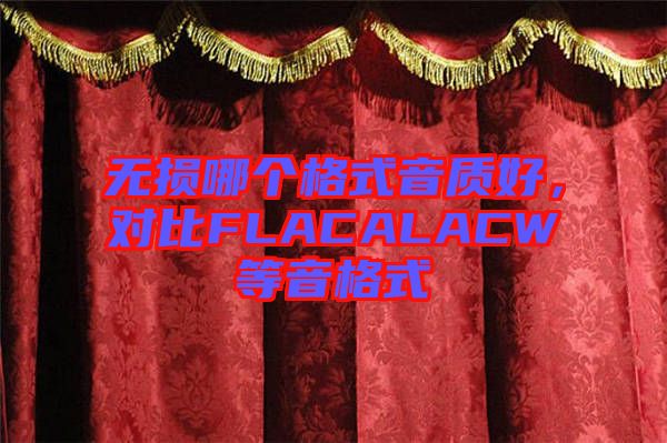 無損哪個(gè)格式音質(zhì)好，對比FLACALACW等音格式