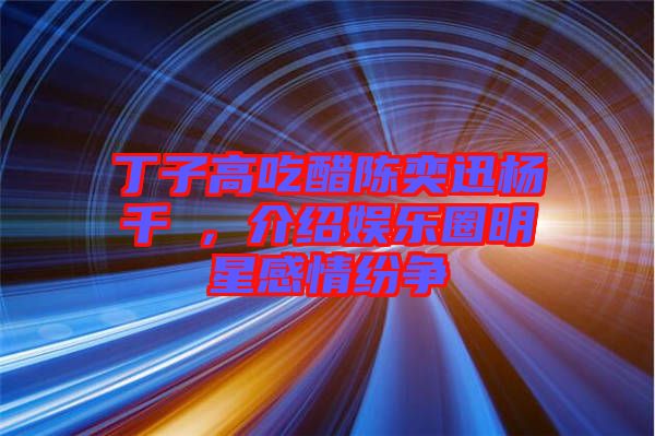 丁子高吃醋陳奕迅楊千嬅，介紹娛樂圈明星感情紛爭