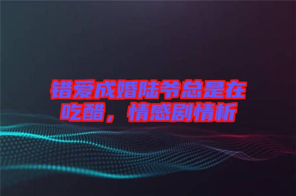 錯(cuò)愛成婚陸爺總是在吃醋，情感劇情析