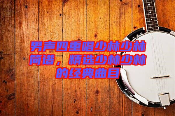 男聲四重唱少林少林簡譜，精選少林少林的經(jīng)典曲目