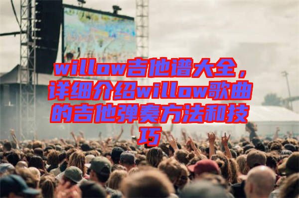 willow吉他譜大全，詳細介紹willow歌曲的吉他彈奏方法和技巧