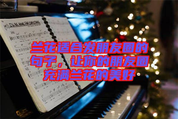 蘭花適合發(fā)朋友圈的句子，讓你的朋友圈充滿蘭花的美好