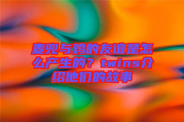 麥兜與雞的友誼是怎么產(chǎn)生的？twins介紹他們的故事