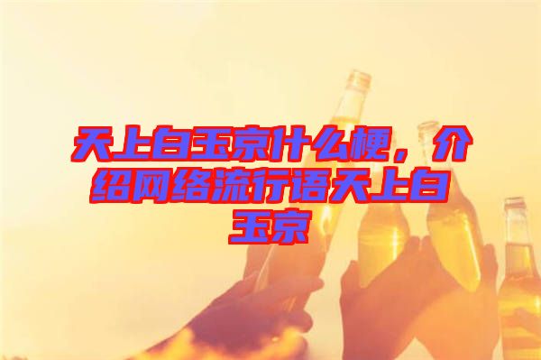 天上白玉京什么梗，介紹網(wǎng)絡(luò)流行語天上白玉京