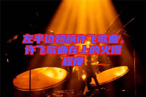 左半邊翅膀許飛歌曲，許飛歌曲在上的火爆程度
