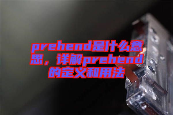 prehend是什么意思，詳解prehend的定義和用法