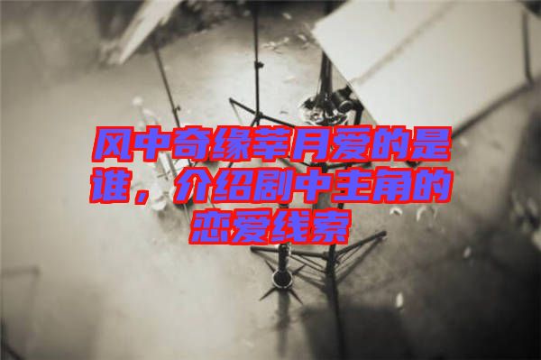 風中奇緣莘月愛的是誰，介紹劇中主角的戀愛線索