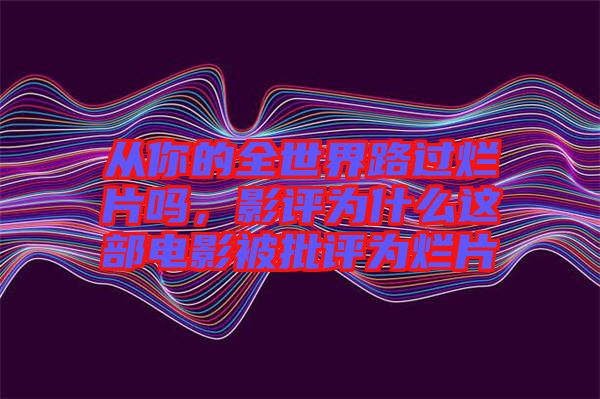 從你的全世界路過爛片嗎，影評為什么這部電影被批評為爛片
