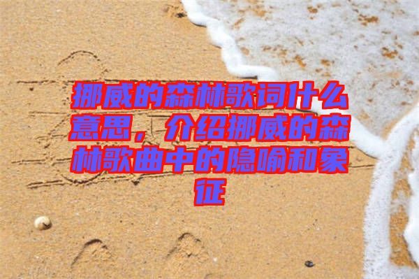挪威的森林歌詞什么意思，介紹挪威的森林歌曲中的隱喻和象征