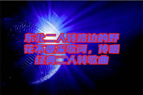 東北二人轉(zhuǎn)路邊的野花不要采歌詞，傳唱經(jīng)典二人轉(zhuǎn)歌曲