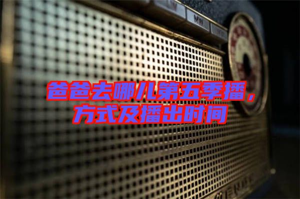 爸爸去哪兒第五季播，方式及播出時(shí)間