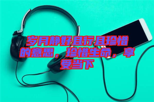歲月靜好且行且珍惜的意思，珍惜生命，享受當(dāng)下