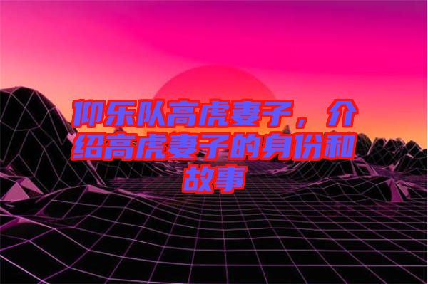 仰樂隊高虎妻子，介紹高虎妻子的身份和故事