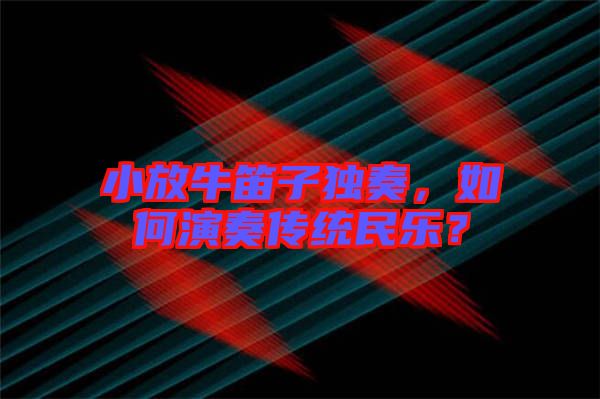 小放牛笛子獨(dú)奏，如何演奏傳統(tǒng)民樂(lè)？