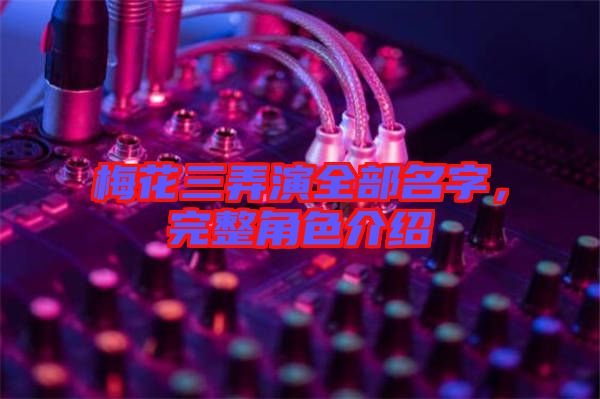 梅花三弄演全部名字，完整角色介紹