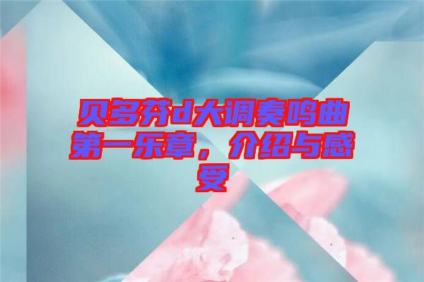 貝多芬d大調(diào)奏鳴曲第一樂章，介紹與感受