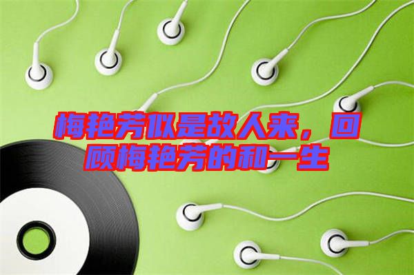 梅艷芳似是故人來，回顧梅艷芳的和一生