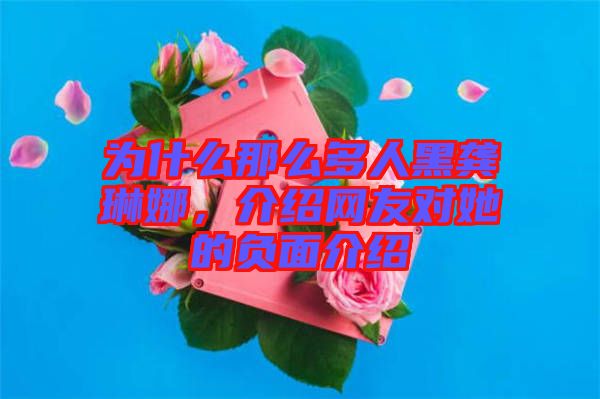 為什么那么多人黑龔琳娜，介紹網(wǎng)友對她的負面介紹