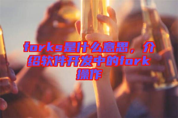 forks是什么意思，介紹軟件開發(fā)中的fork操作
