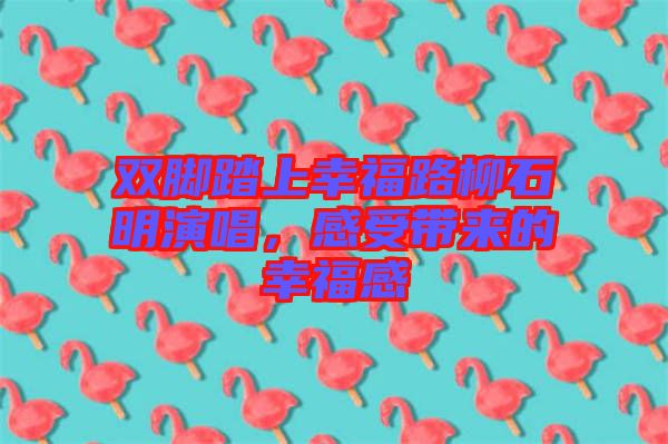 雙腳踏上幸福路柳石明演唱，感受帶來的幸福感