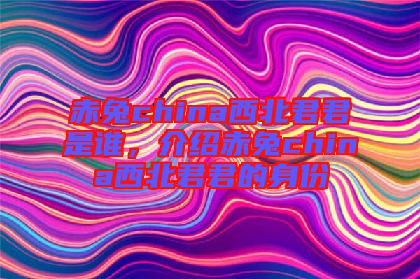 赤兔china西北君君是誰，介紹赤兔china西北君君的身份