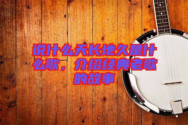 說(shuō)什么天長(zhǎng)地久是什么歌，介紹經(jīng)典老歌的故事