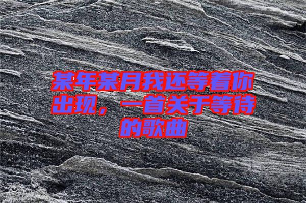 某年某月我還等著你出現(xiàn)，一首關(guān)于等待的歌曲