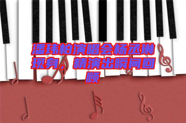 潘瑋柏演唱會楊丞琳現身，精演出瞬間回顧
