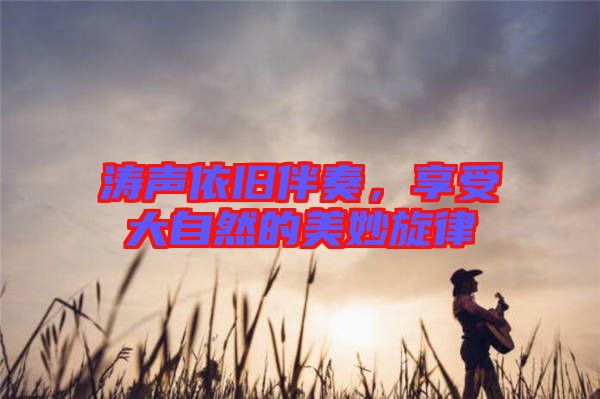 濤聲依舊伴奏，享受大自然的美妙旋律