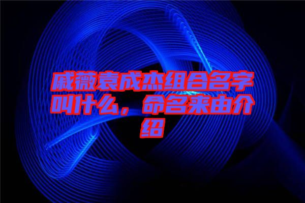 戚薇袁成杰組合名字叫什么，命名來由介紹